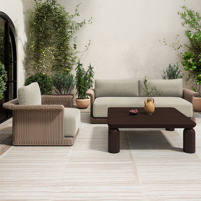 Meredith Outdoor Accent Chair Beige image 3