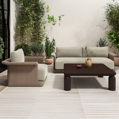 Meredith Outdoor Sofa Beige image 3