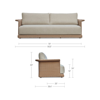 Meredith Outdoor Sofa Beige image 10