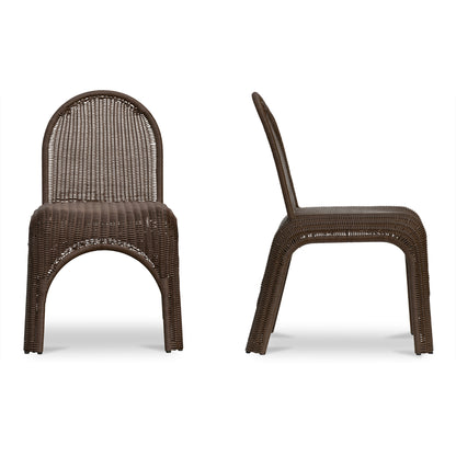 Kendall Outdoor Dining Chair Brown-Set of Two image 6