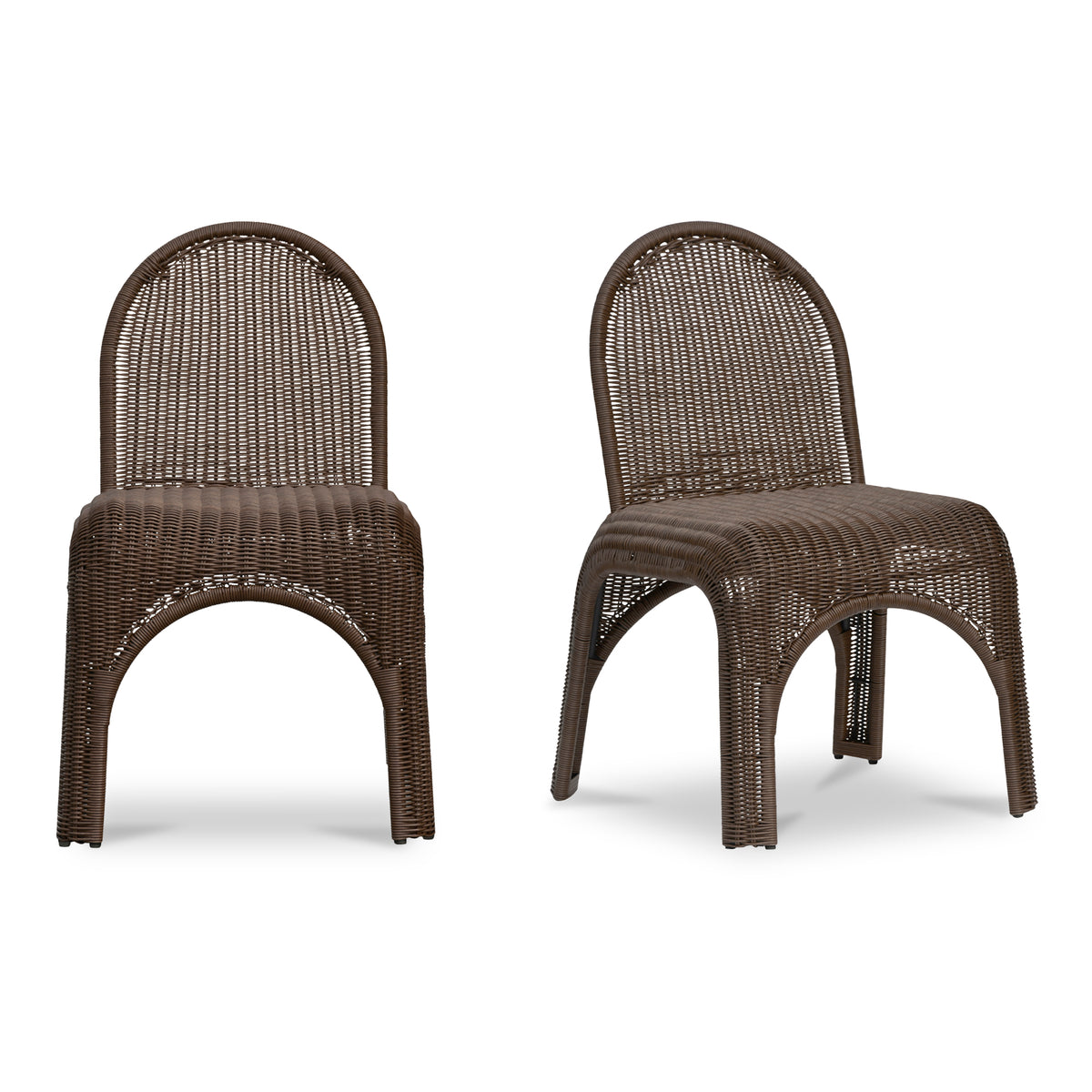 Kendall Outdoor Dining Chair Brown-Set of Two product image