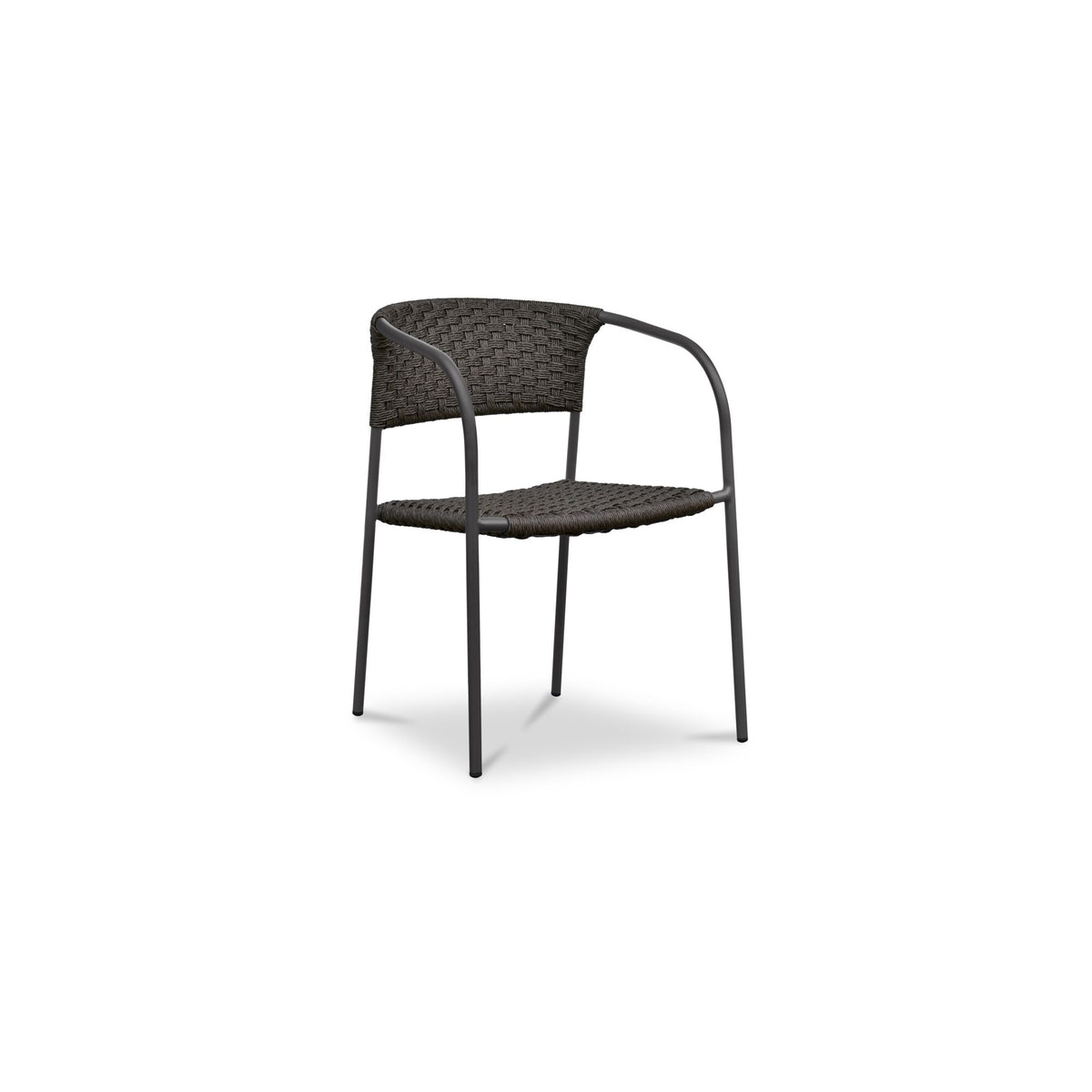 Zola Outdoor Dining Chair Dark Brown-Set of Two image 4