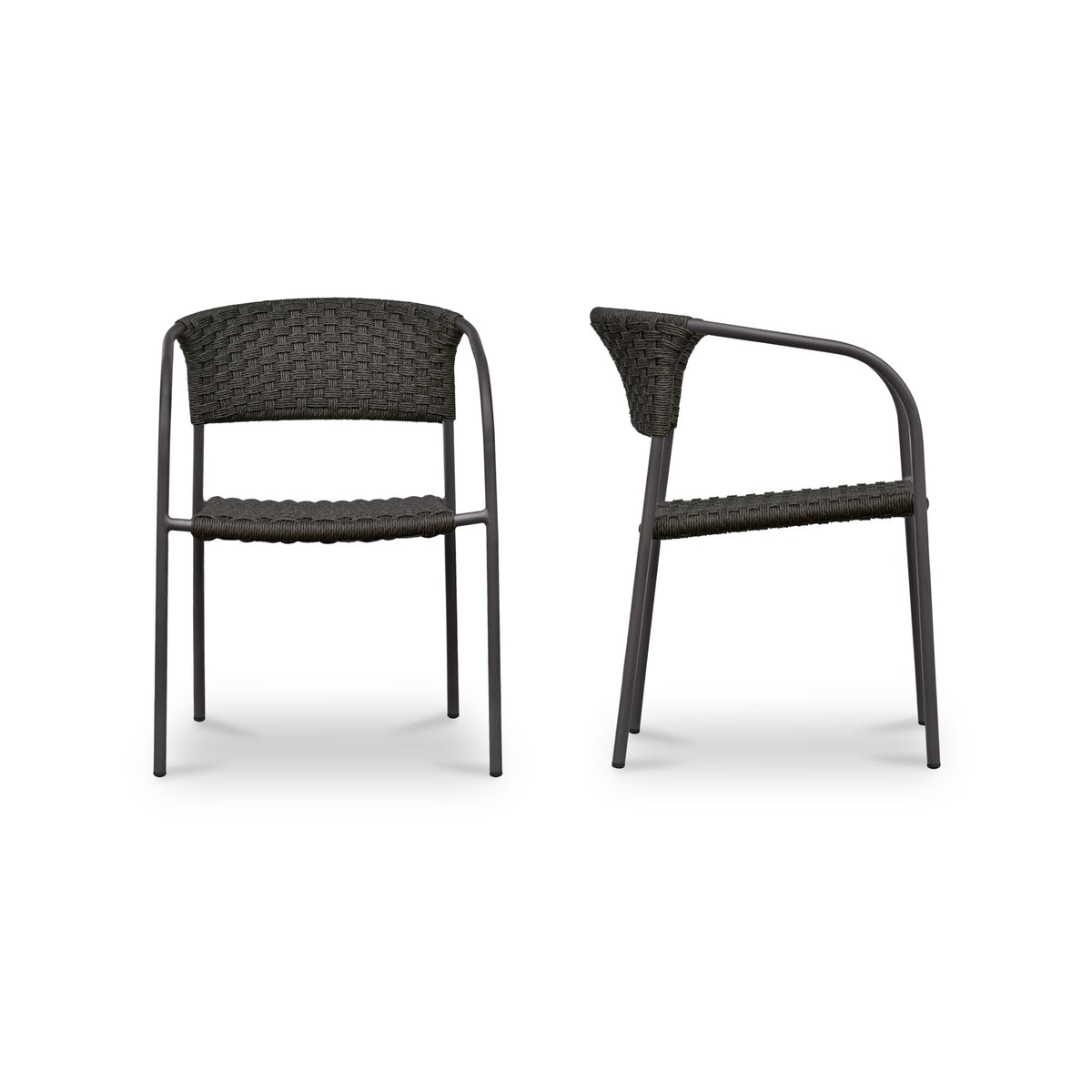 Zola Outdoor Dining Chair Dark Brown-Set of Two image 5