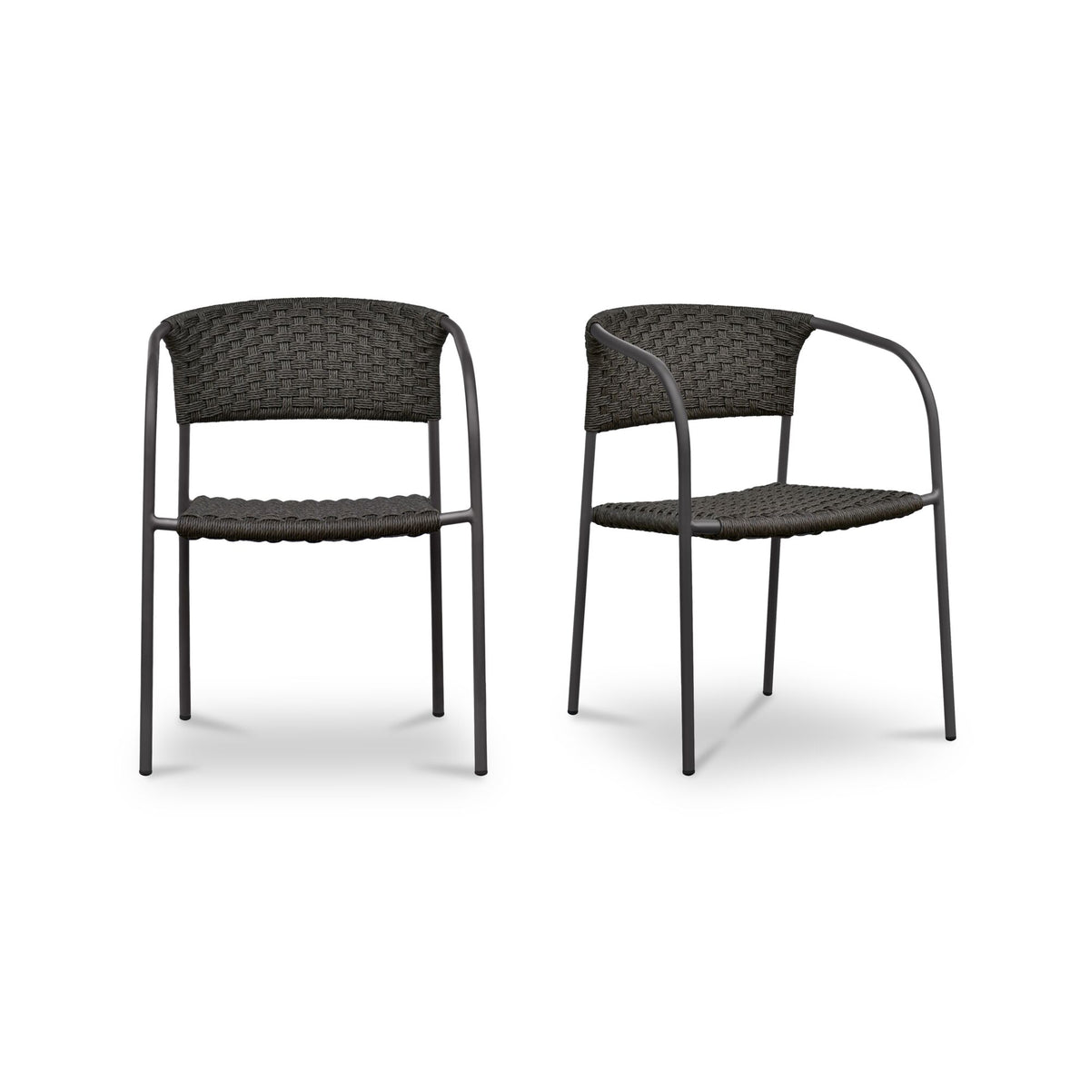 Zola Outdoor Dining Chair Dark Brown-Set of Two product image