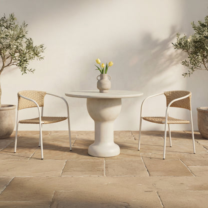 Zola Outdoor Dining Chair Natural-Set of Two image 10