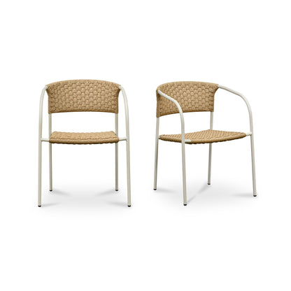 Zola Outdoor Dining Chair Natural-Set of Two product image