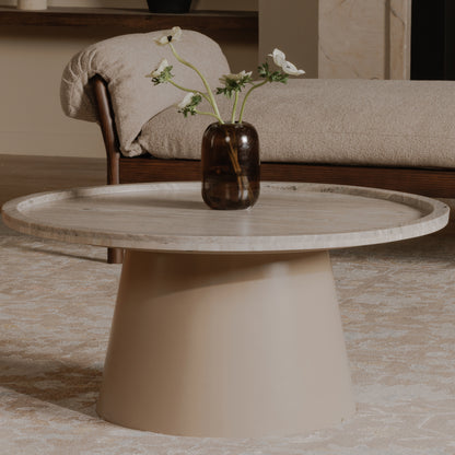 Kimberley Coffee Table White Marble lifestyle image