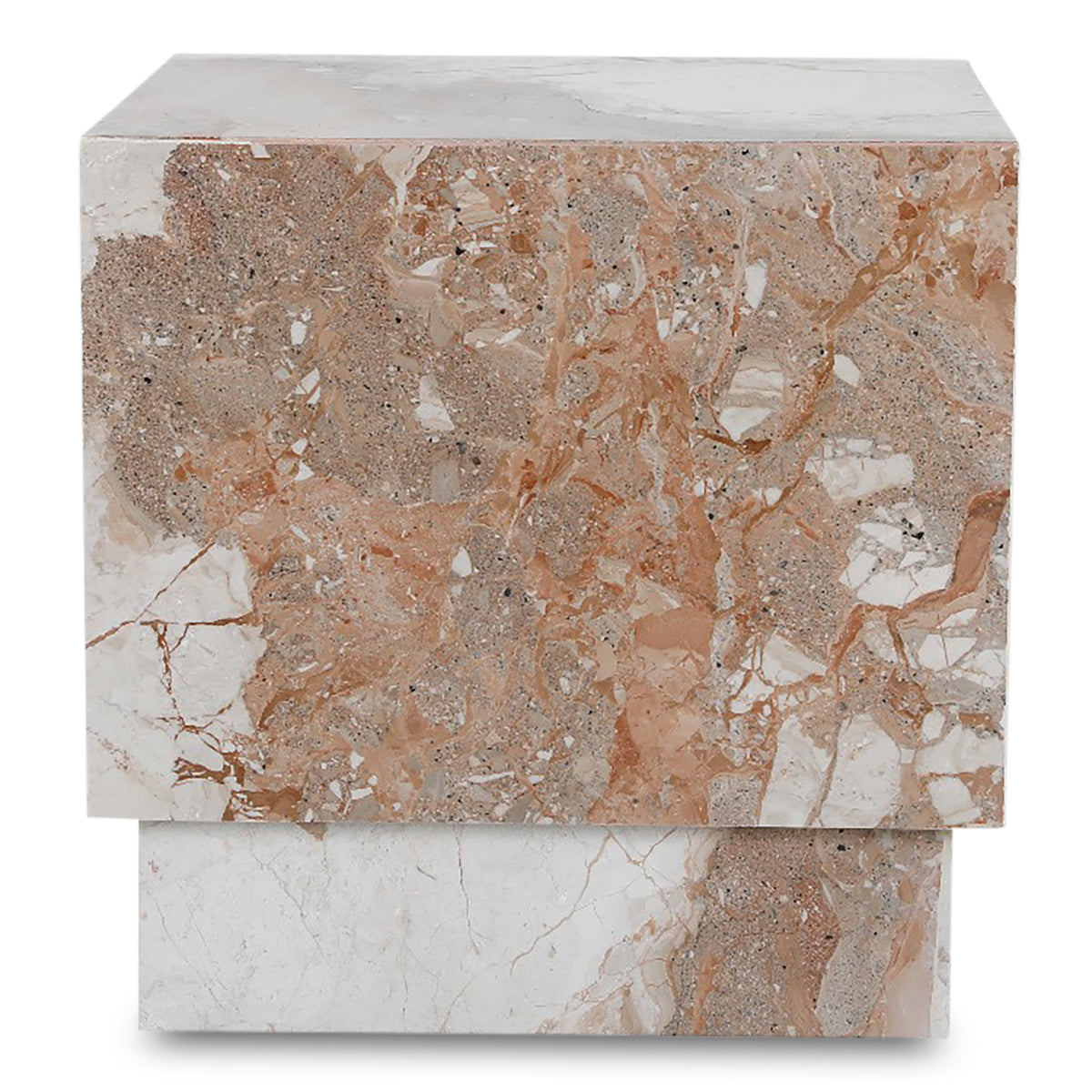 Layla Side Table Breccia Marble view 8