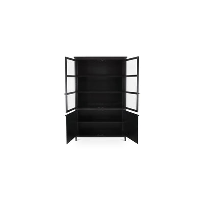 Henry Metal Tall Cabinet Black - alternate view 1