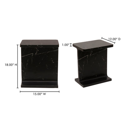Tullia Accent Table Black - view 10