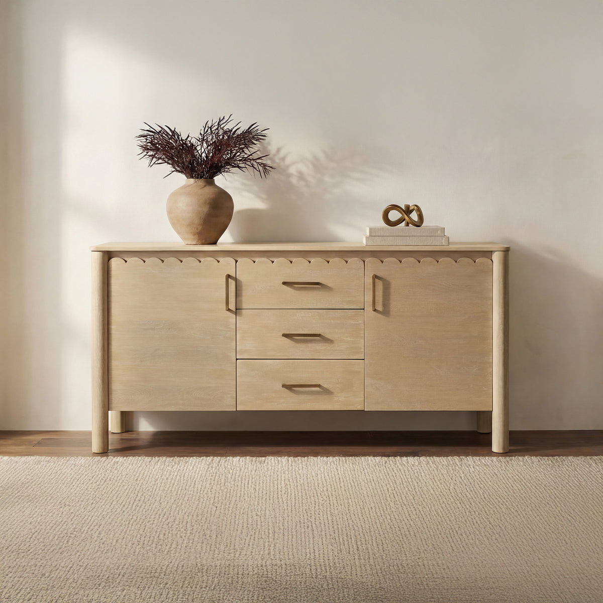 Wiley 3 Drawer Sideboard Natural additional view