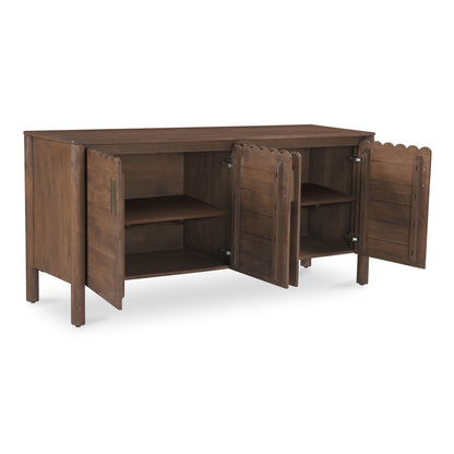 Wiley 4 Door Sideboard Vintage Brown view 4