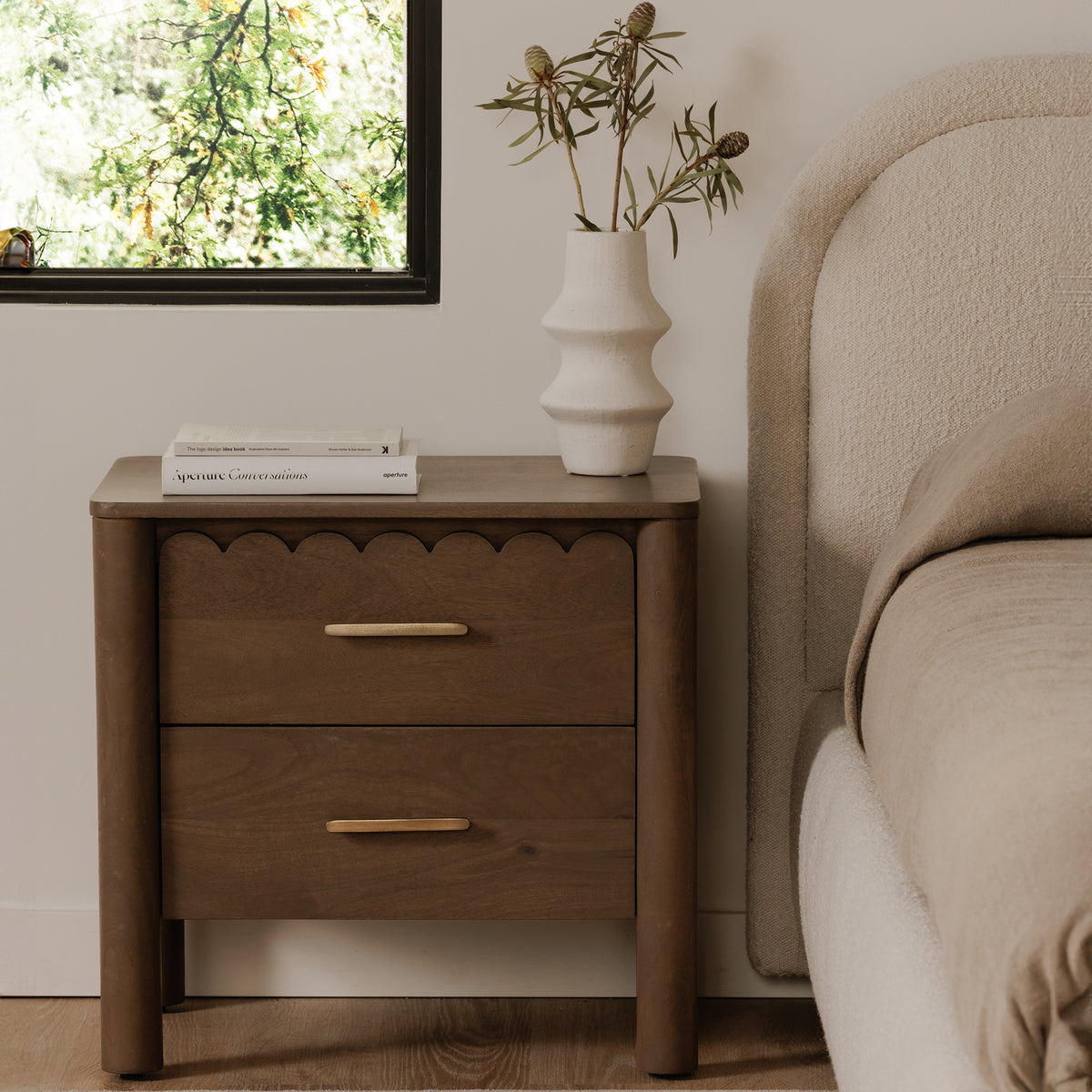 Wiley Nightstand Vintage Brown lifestyle image