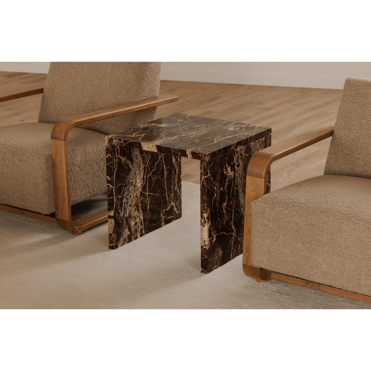 Rosa Accent Table Rosso Levanto Marble lifestyle image