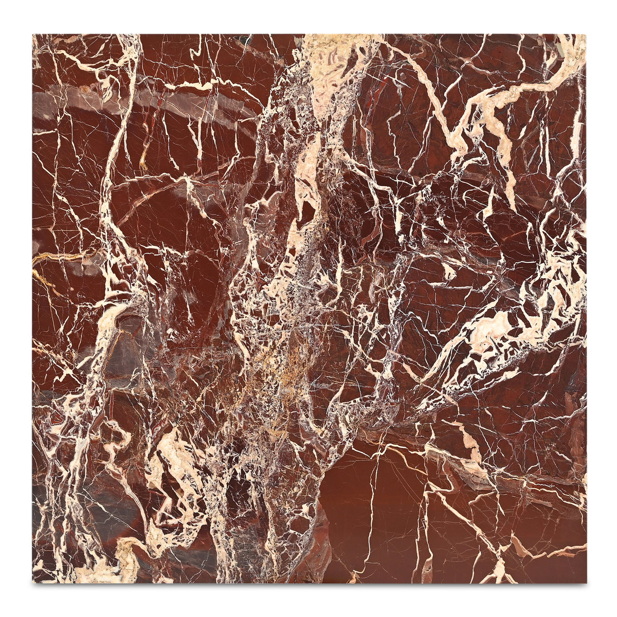 Rosa Accent Table Rosso Levanto Marble image 5