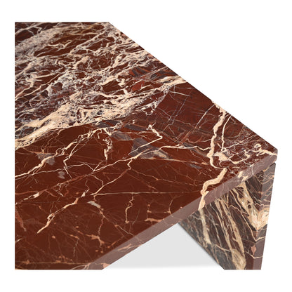 Rosa Coffee Table Rosso Levanto Marble image 8