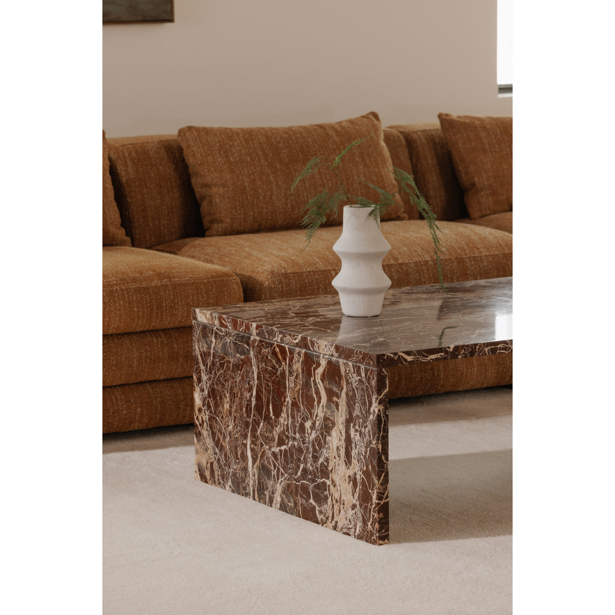Rosa Coffee Table Rosso Levanto Marble lifestyle image