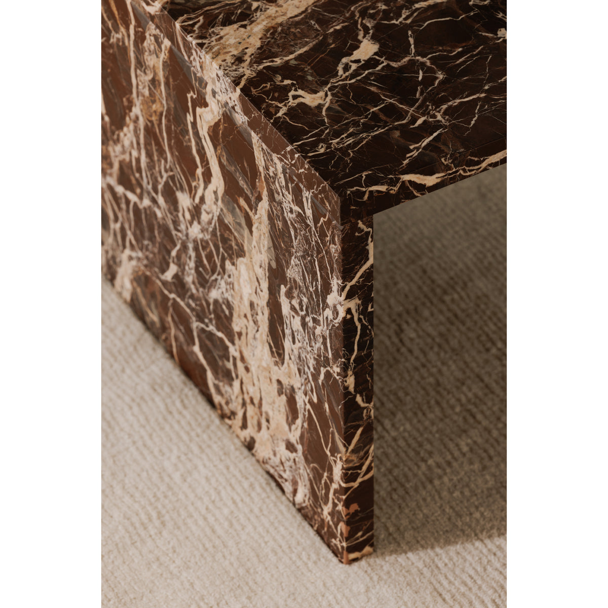 Rosa Coffee Table Rosso Levanto Marble image 12