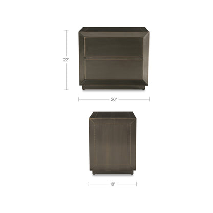 Dawson Nightstand Deep Bronze view 9