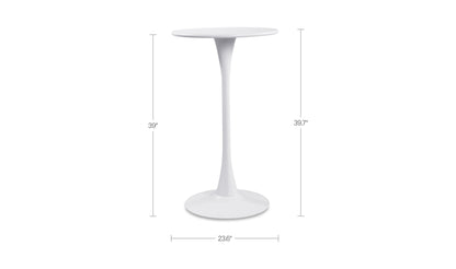 Gage Outdoor Bar Table White
