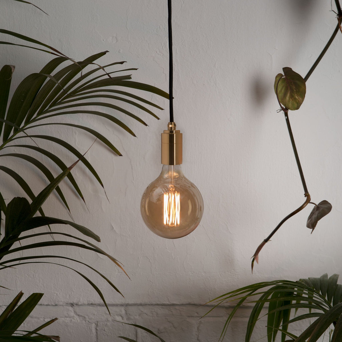 Gaia Plug-In Pendant in Brass.