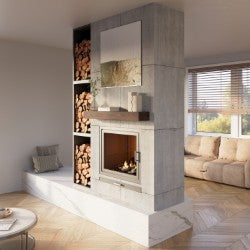 Barn Beam Fireplace Mantel Shelf.