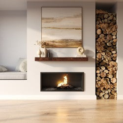 Barn Beam Fireplace Mantel Shelf.