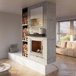Barn Beam Fireplace Mantel Shelf.