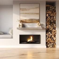 Barn Beam Fireplace Mantel Shelf.