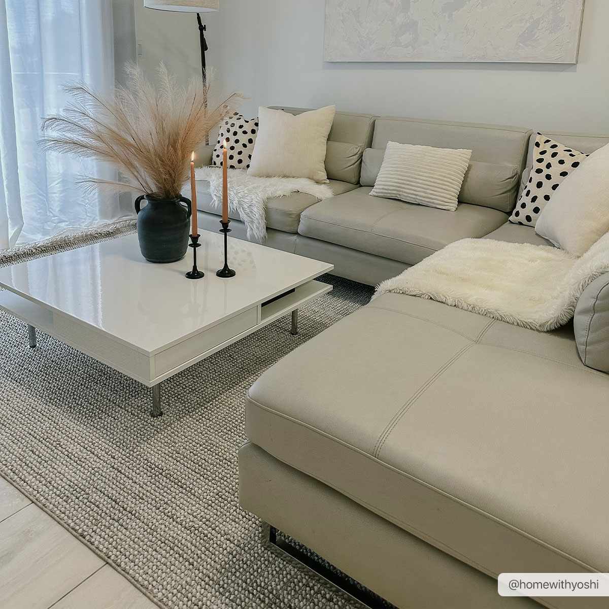 Gowan Cream Area Rug.
