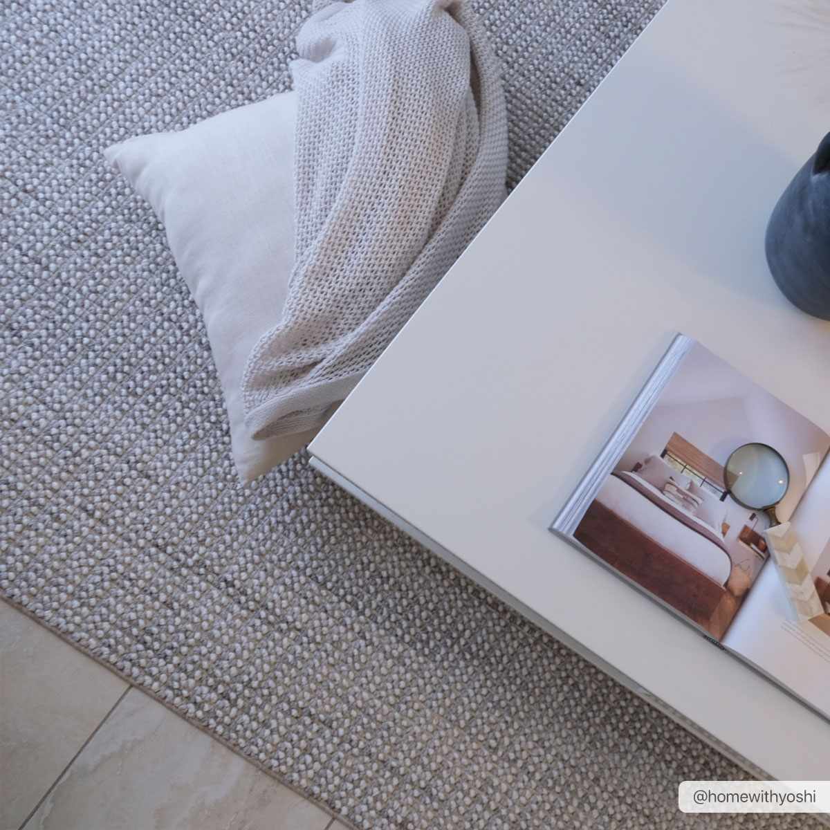 Gowan Cream Area Rug.