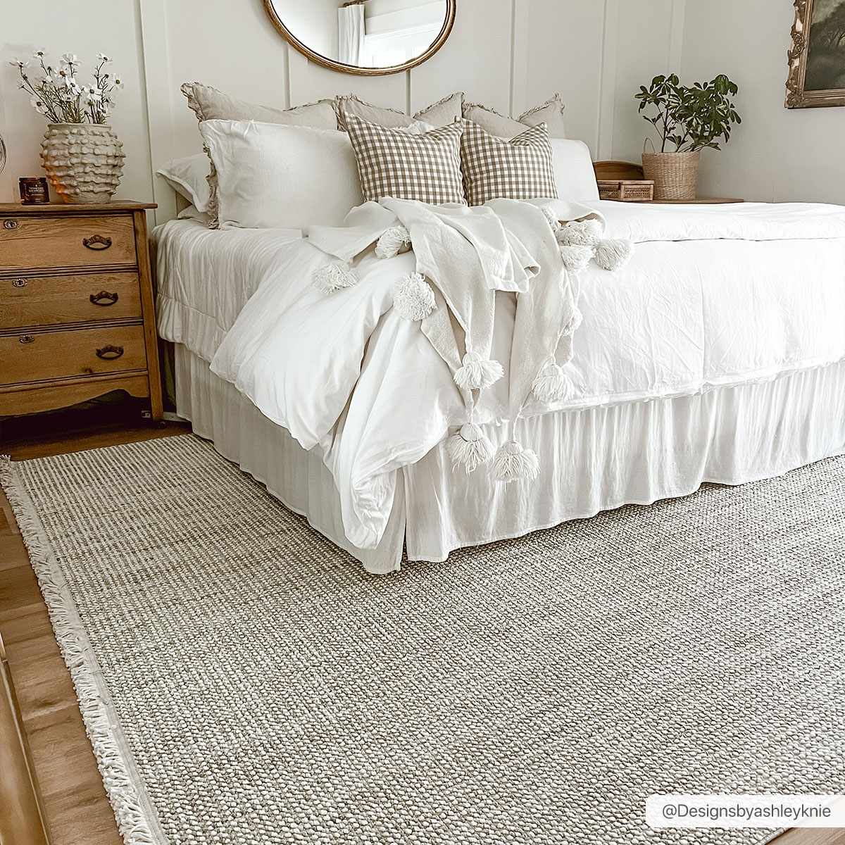 Gowan Cream Area Rug.
