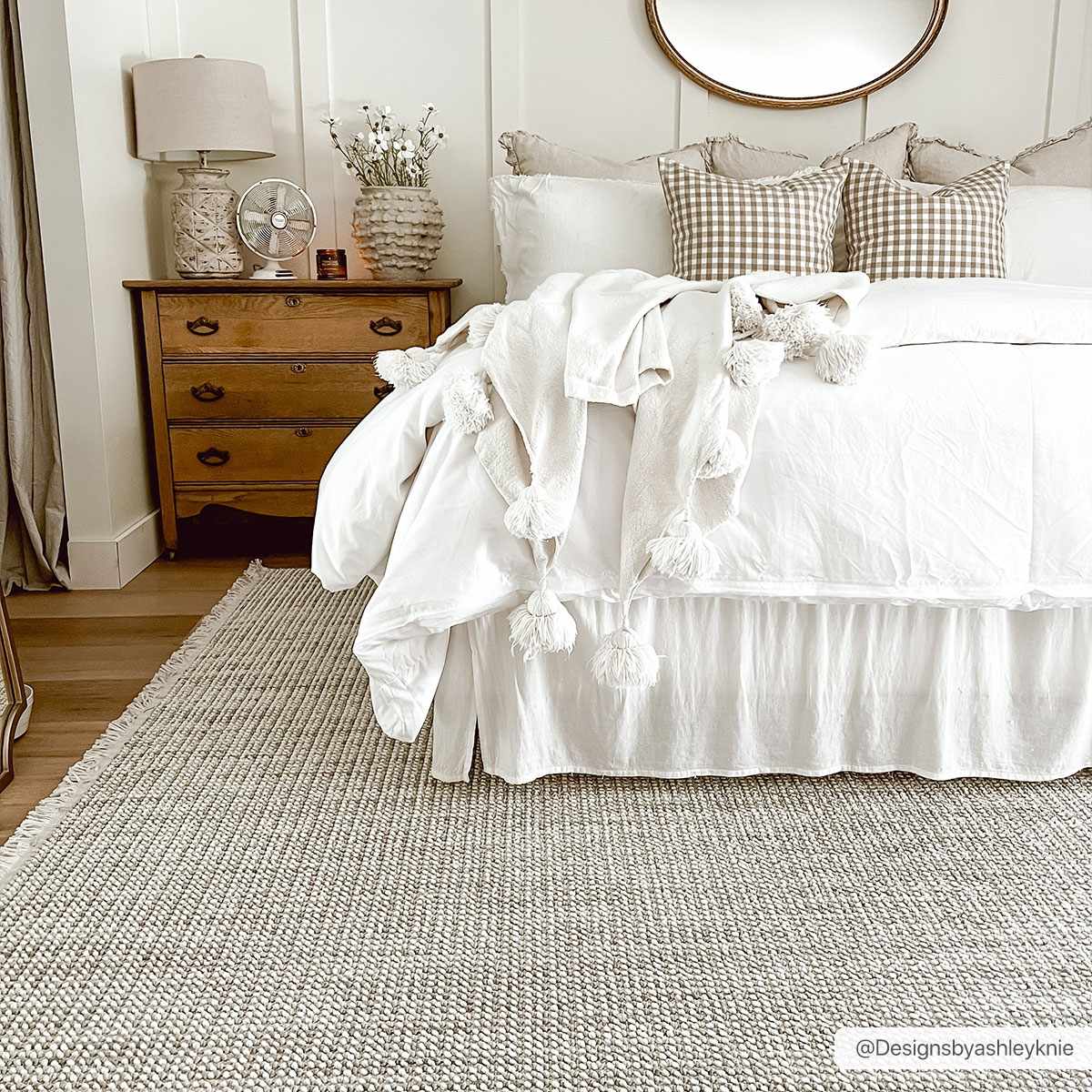 Gowan Cream Area Rug.