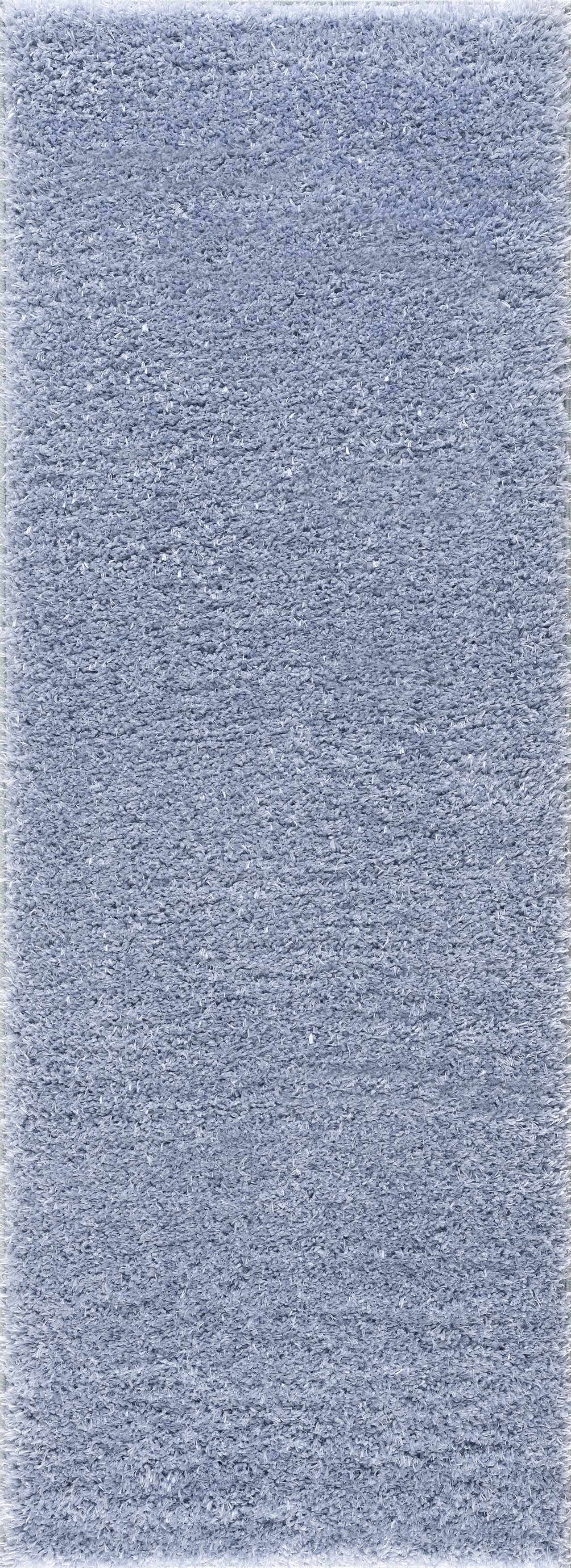 Faina Solid Aqua Shag Washable Area Rug - Clearance