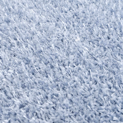 Faina Solid Aqua Shag Washable Area Rug - Clearance