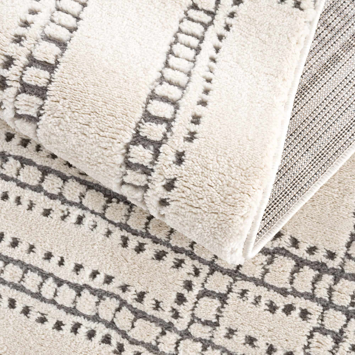 Ryuu Ivory & Gray Area Rug