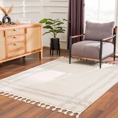 Ryuu Ivory & Gray Area Rug