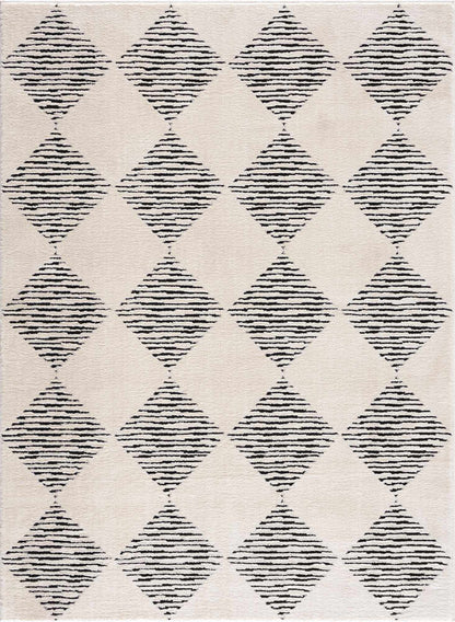 Fauci Diamond Checkered Area Rug