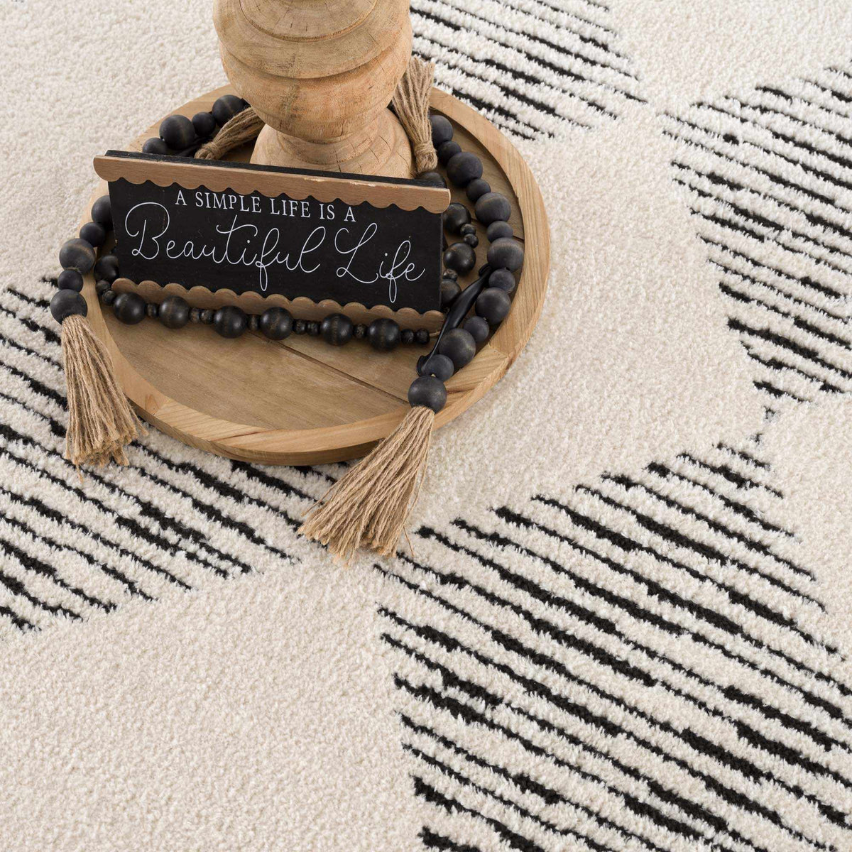 Fauci Diamond Checkered Area Rug