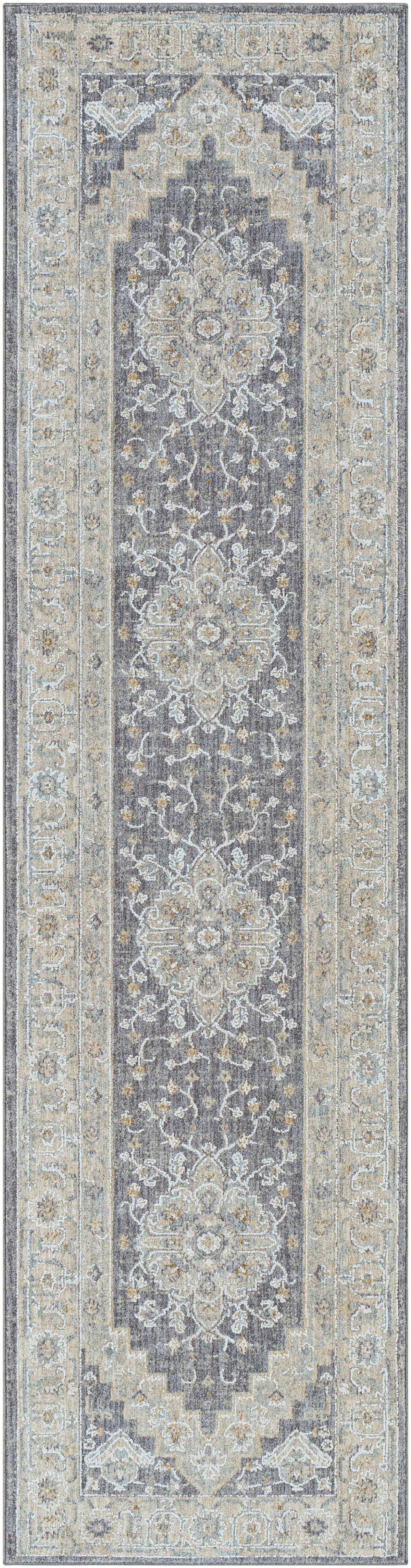 Sema Blue Medallion Thick Luxe Area Rug