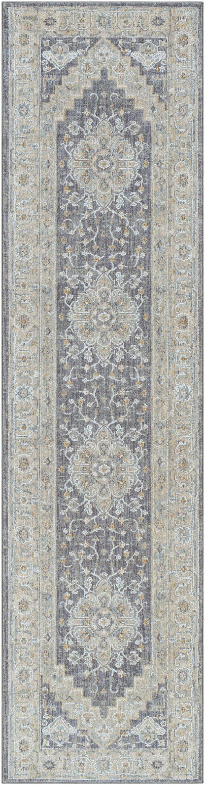 Sema Blue Medallion Thick Luxe Area Rug