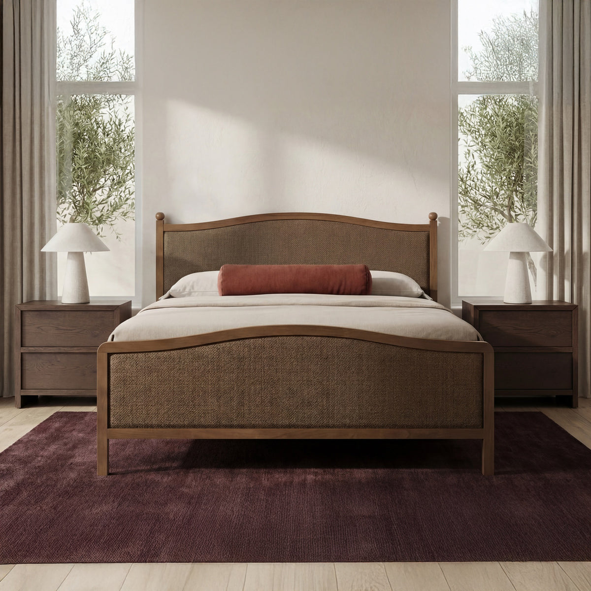 Jenson Nightstand Brown - lifestyle view 1