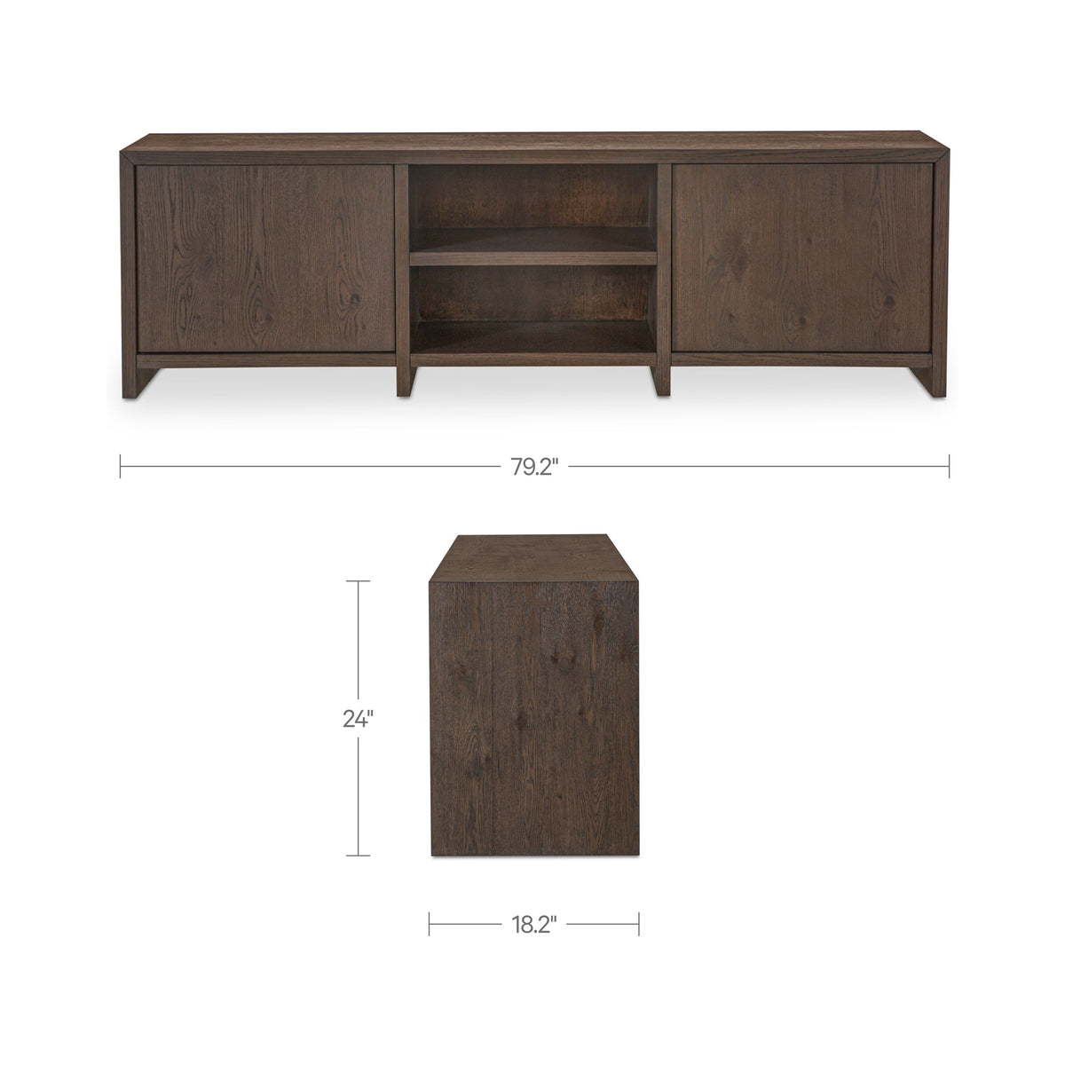 Jenson Media Unit Brown - lifestyle view 2