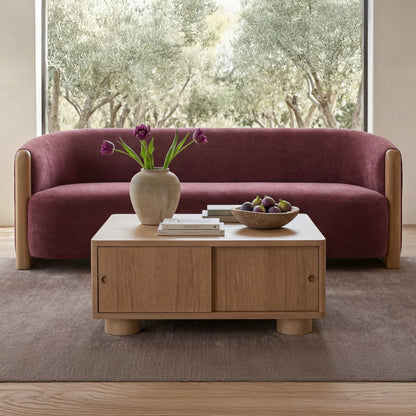 Hobbs Storage Coffee Table Natural lifestyle