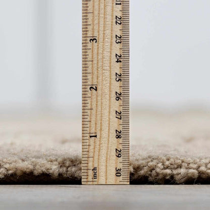 Washable Handmade Wool Rug - Brown