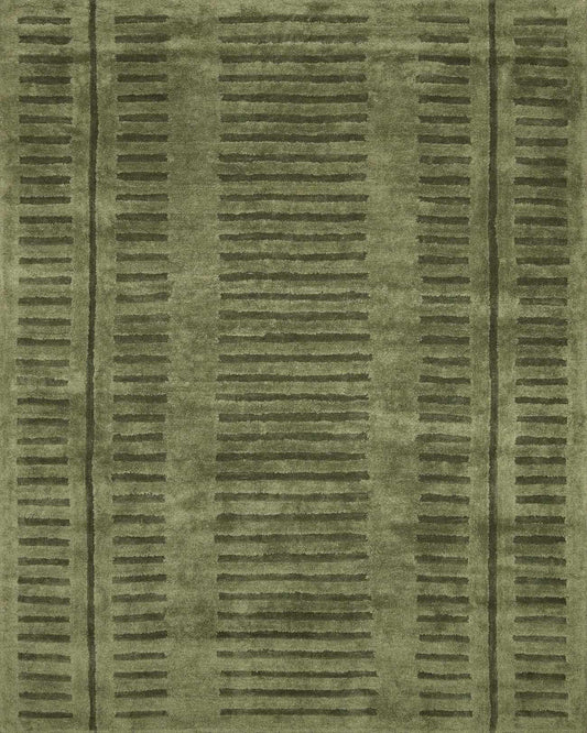 Washable Wool Rug - Green