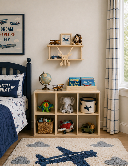 HUGHES- Airplane Wall Shelf