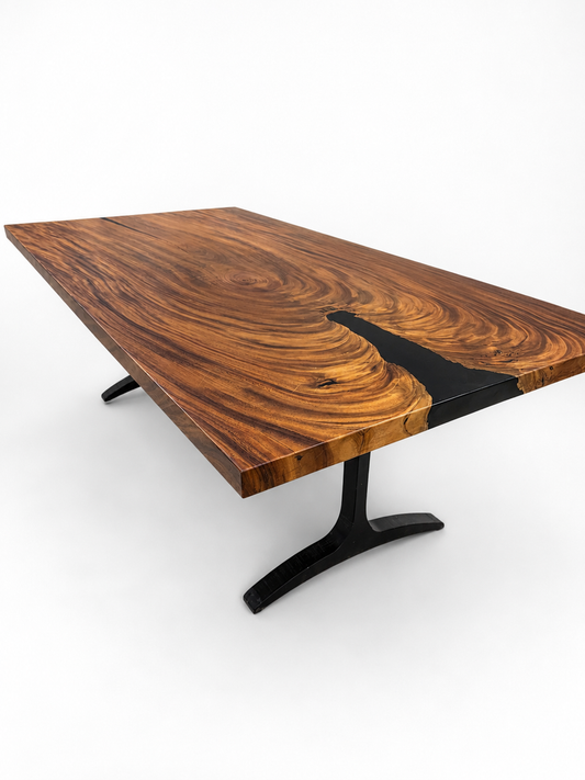 Sculptural Costa Rican Hardwood Dining Table Reserva Collection — No. 16.