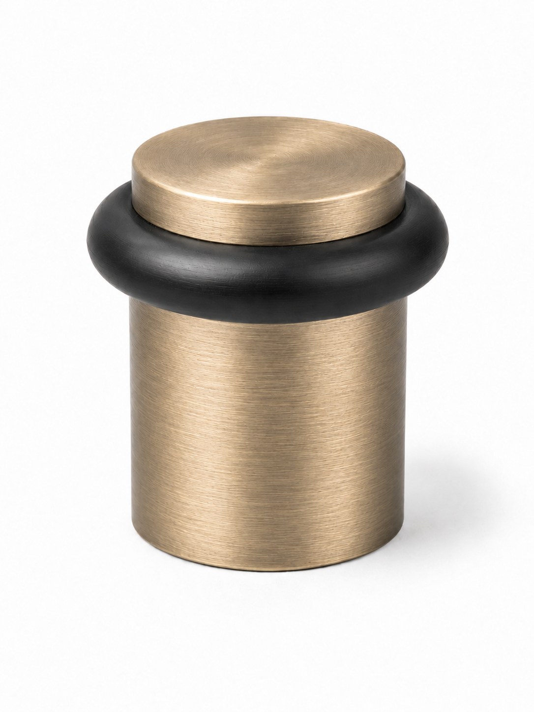 Heavy Duty Solid Brass Floor Door Stop Low Profile 1-3/4" Antique Brass Finish (US5).