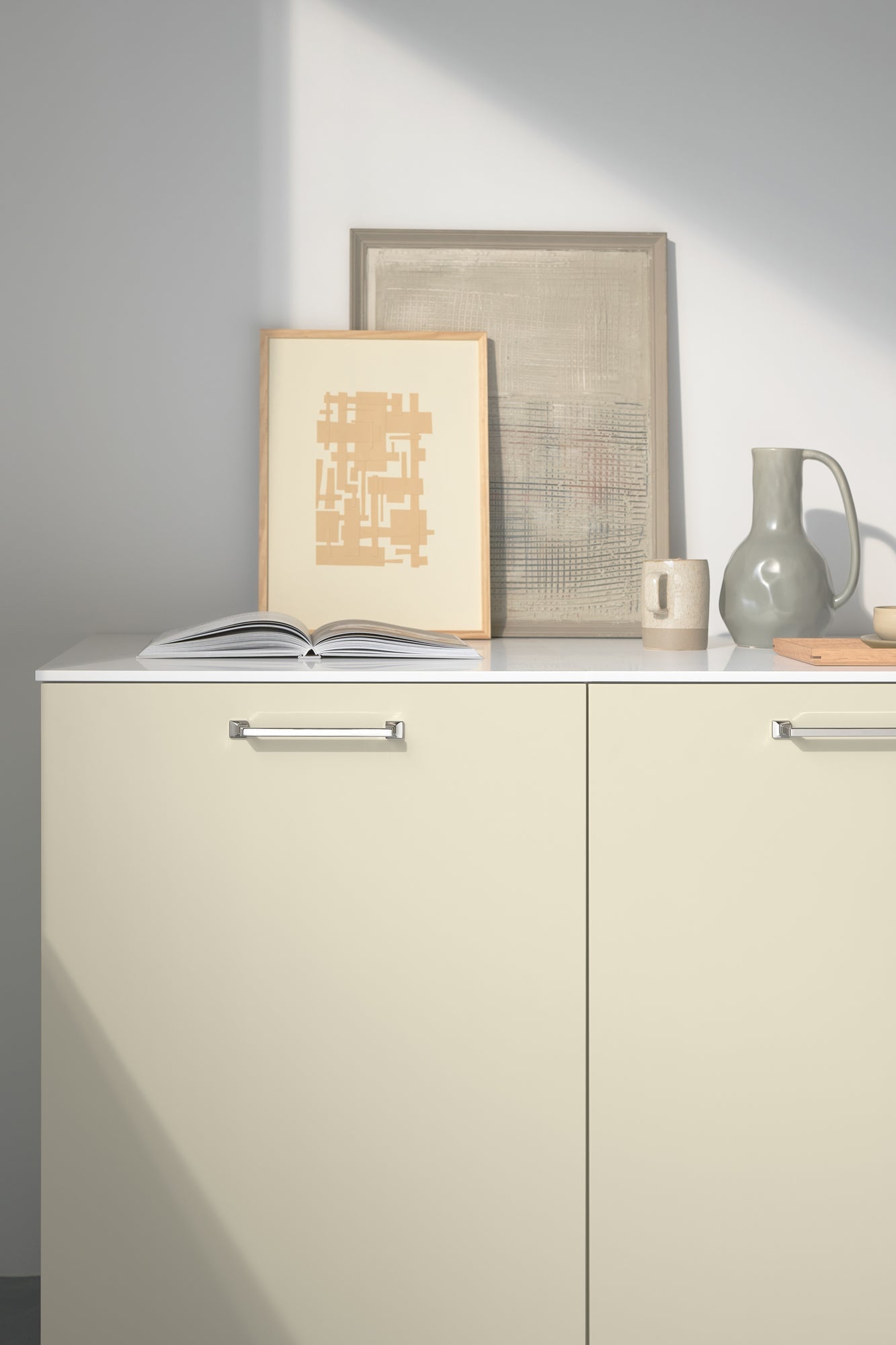 Polished Nickel "Heirloom" Knob and Drawer Pulls.